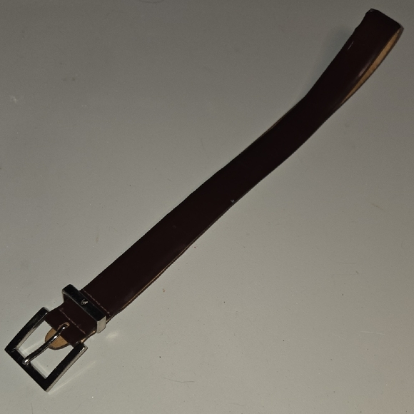 Calvin Klein Dark Brown Leather Belt - Picture 1 of 6